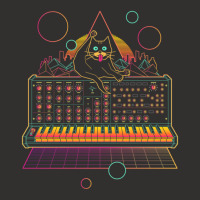 Synthwave Cat On Synthesizer Champion Hoodie | Artistshot