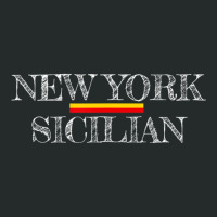 New York Sicilian Flag Pride Sicily Women's Triblend Scoop T-shirt | Artistshot