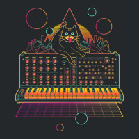 Synthwave Cat On Synthesizer 1 Crewneck Sweatshirt | Artistshot