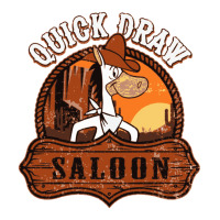 Quick Draw Saloon Cartoon Crop Top | Artistshot