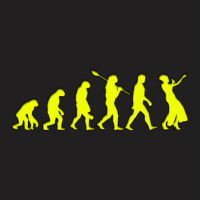 Evolution Timeline Singer Female Yellow Design 1 T-shirt | Artistshot