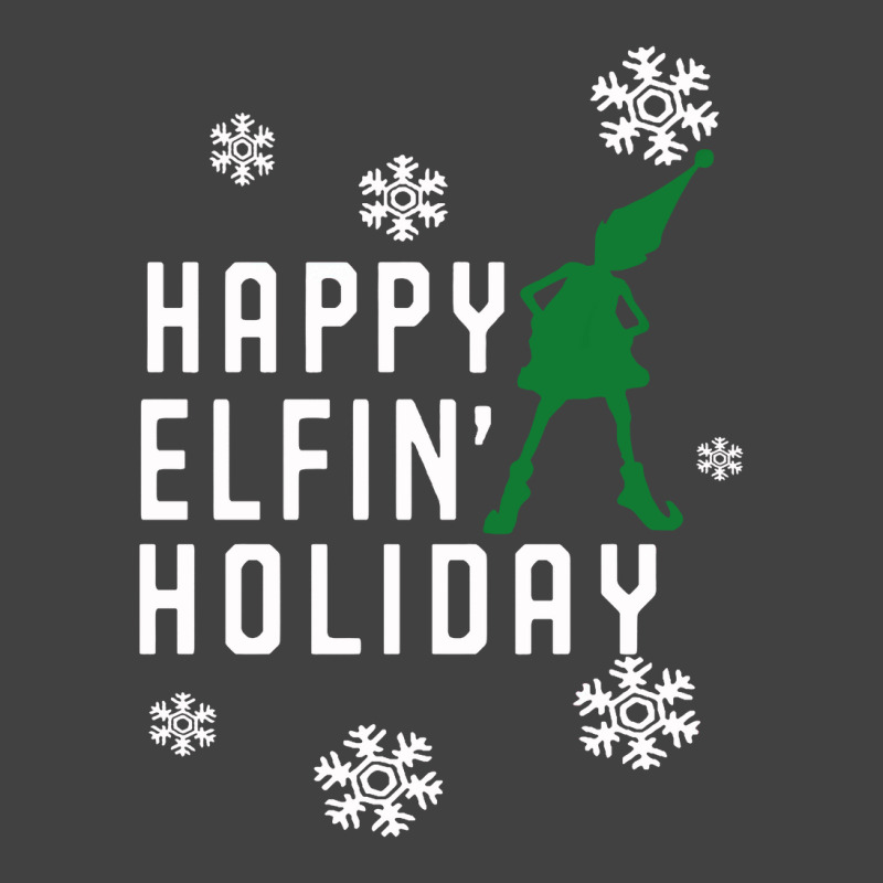 Happy Elfin Holiday [gemuk] Vintage T-shirt | Artistshot