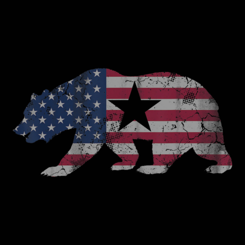 California Republic Bear American Flag 4th Of July Usa Toddler 3/4 Sleeve Tee by Coble Spellman | Artistshot