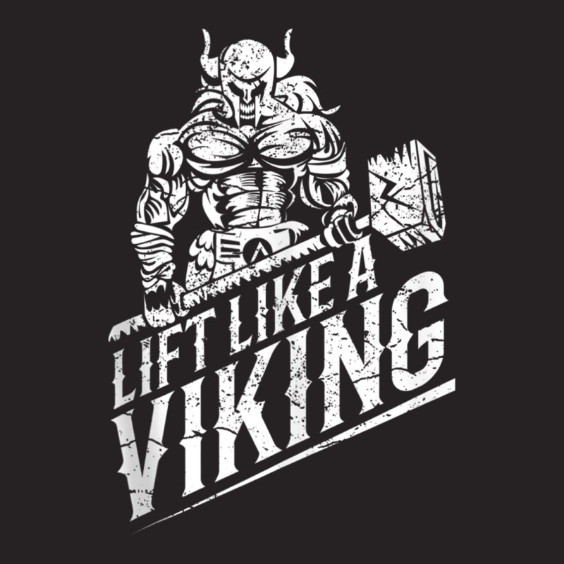 Lift Like A Viking Workout Gym Distressed Design Tank Top Vintage Cap | Artistshot