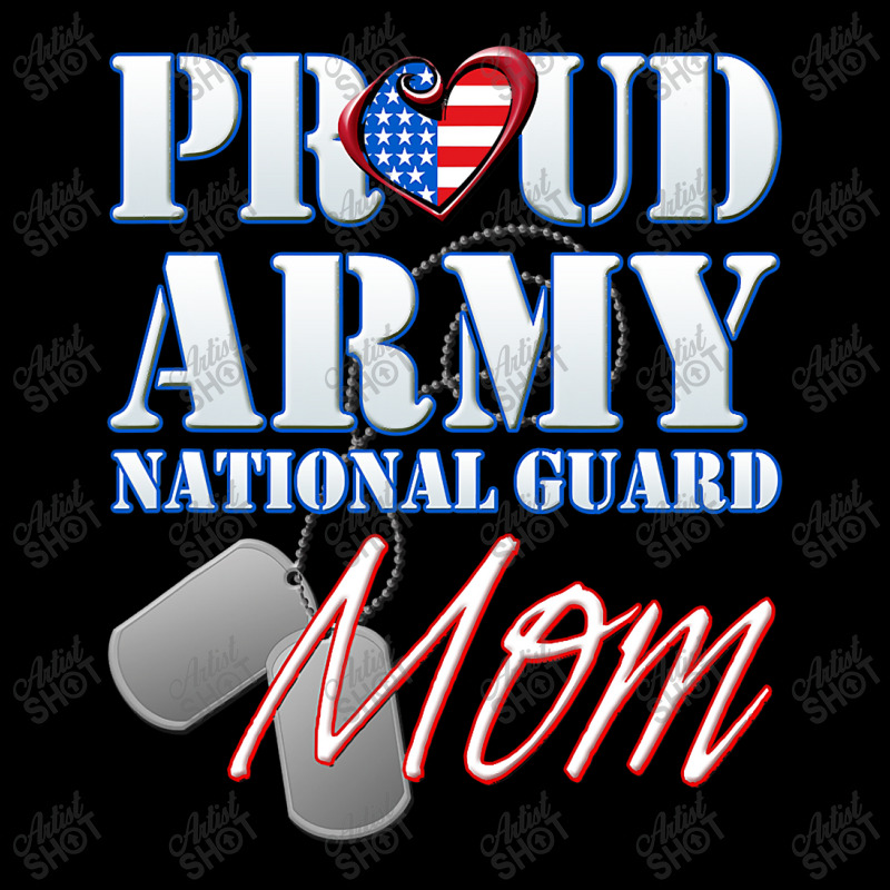 Proud Army National Guard Mom Usa Heart Mothers Day Men's Long Sleeve Pajama Set | Artistshot