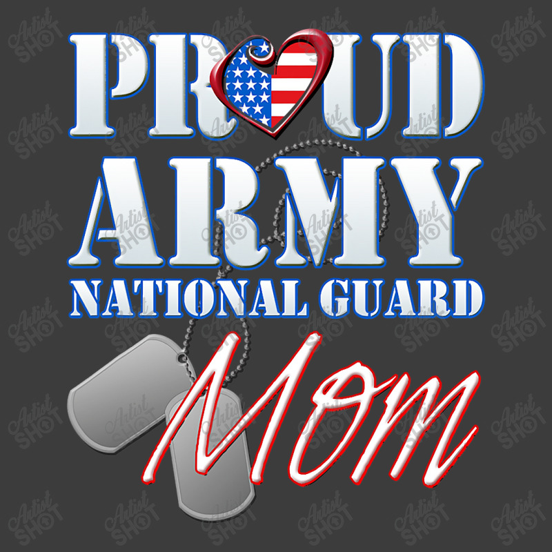 Proud Army National Guard Mom Usa Heart Mothers Day Men's Polo Shirt | Artistshot