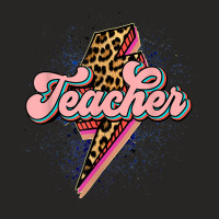 Back To School Teacher Leopard Lightning Bolt Motivational Ladies Fitted T-shirt | Artistshot