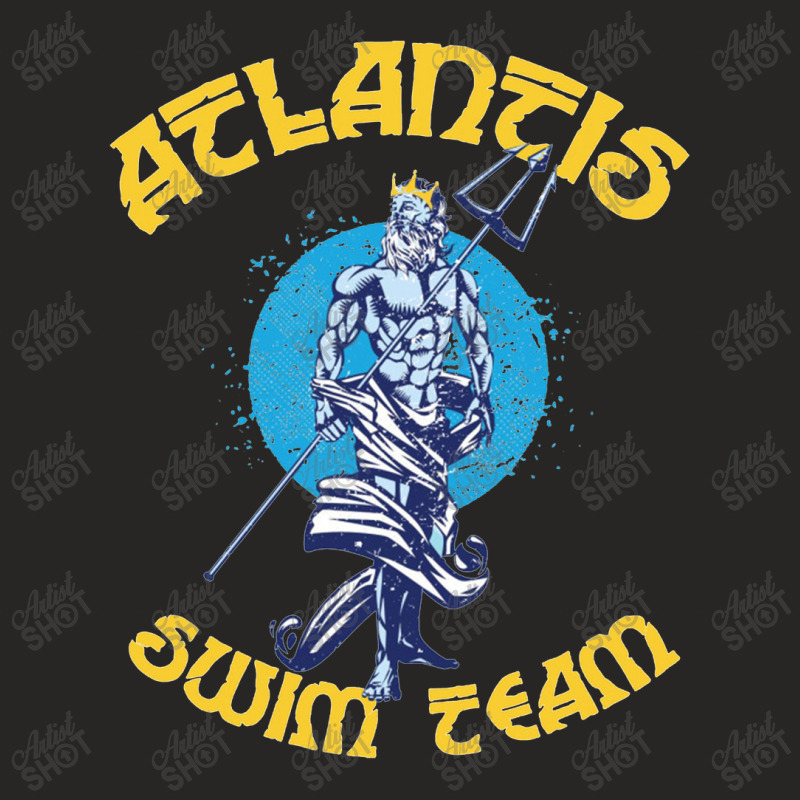 Atlantis Swim Team, Distressed   Atlantis Ladies Fitted T-Shirt by bazgrafton | Artistshot