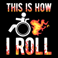 Handicapped Crippled Amputee Disabled Wheelchair How I Roll T Shirt Cropped Hoodie | Artistshot