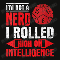 Im Not A Nerd I Rolled High On Intelligence Rpg Dungeon Vneck Scorecard Crop Tee | Artistshot