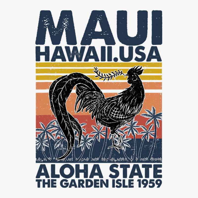 Chicken Vintage Maui Valley Isle Aloha State With Chicken Retro 143 He Adjustable Cap by coolquirrell | Artistshot