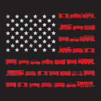 American Flag Railroad Train T-shirt | Artistshot