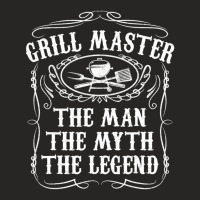 Grill Master The Man The Myth Legend Bbq Smoker Ladies Fitted T-shirt | Artistshot