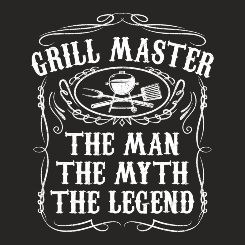 Grill Master The Man The Myth Legend Bbq Smoker Ladies Fitted T-Shirt by cm-arts | Artistshot