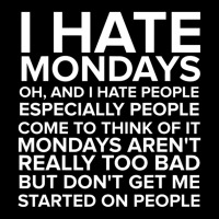 I Hate People Hate Mondays Youth Jogger | Artistshot