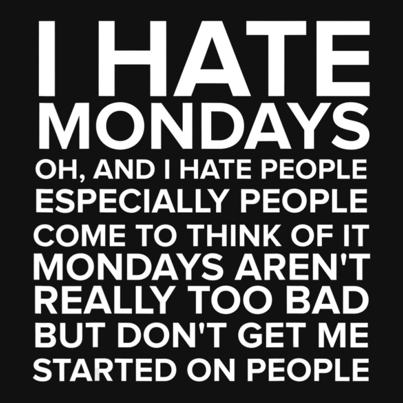 I Hate People Hate Mondays Baby Beanies by cm-arts | Artistshot