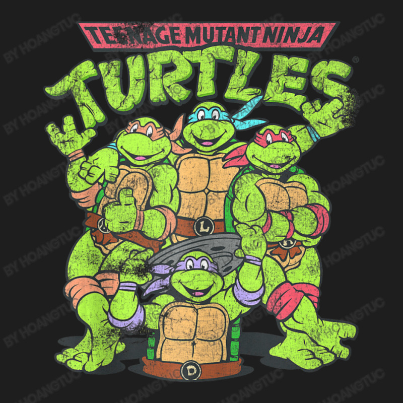 Classic Teenage Mutant Ninja Turtles Group And Logo Shirt