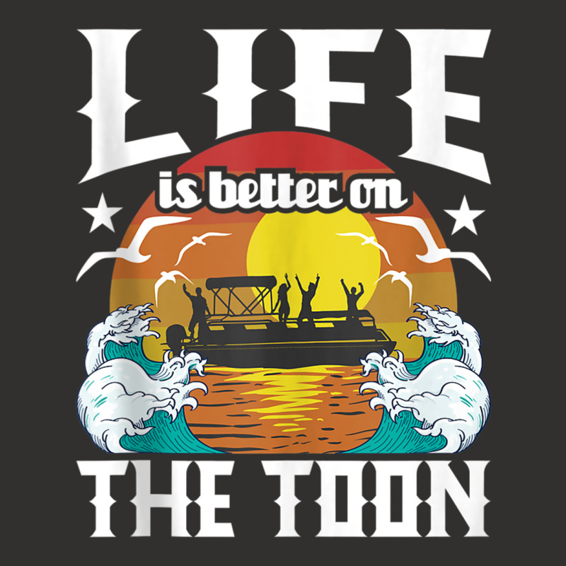 Life Is Better On The Toon   Funny Pontoon Boat Pontooning Tank Top Champion Hoodie | Artistshot