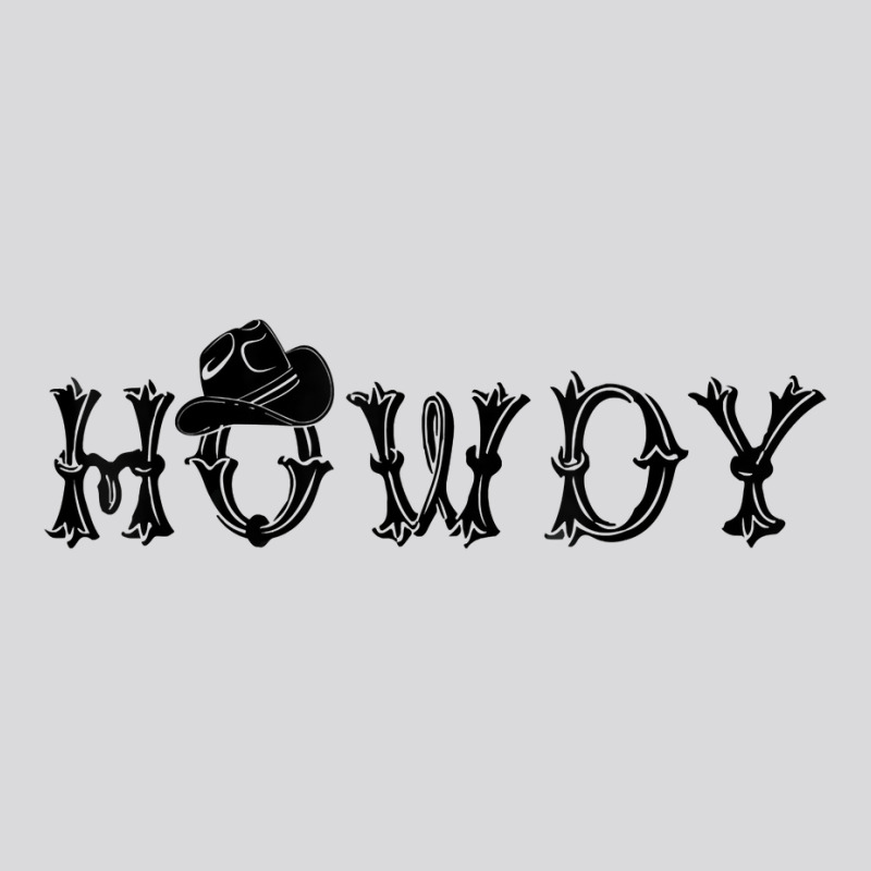 Howdy Latin Font And Hat Cowboy Cowgirl Horse Lovers T Shirt Women's Triblend Scoop T-shirt by cm-arts | Artistshot