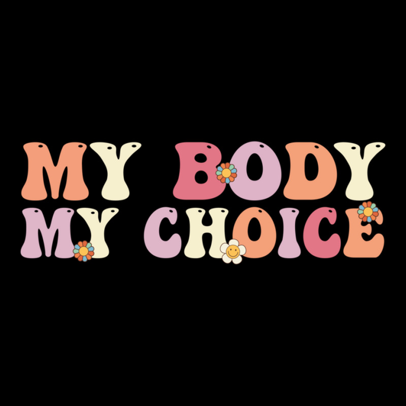 My Body My Right My Choice Groovy Wavy Feminist Pro Choice Sweatshirt Men's Long Sleeve Pajama Set | Artistshot