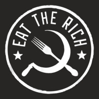 Eat The Rich  Anti Consumption Satire Statement Ladies Fitted T-shirt | Artistshot