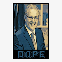 Scott Morrison - Dope - Australian Political Designs For Australians S Ladies Fitted T-shirt | Artistshot