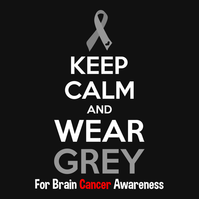 Keep Calm And Wear Grey (for Brain Cancer Awareness) Mousepad | Artistshot