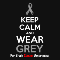 Keep Calm And Wear Grey (for Brain Cancer Awareness) Throw Pillow | Artistshot