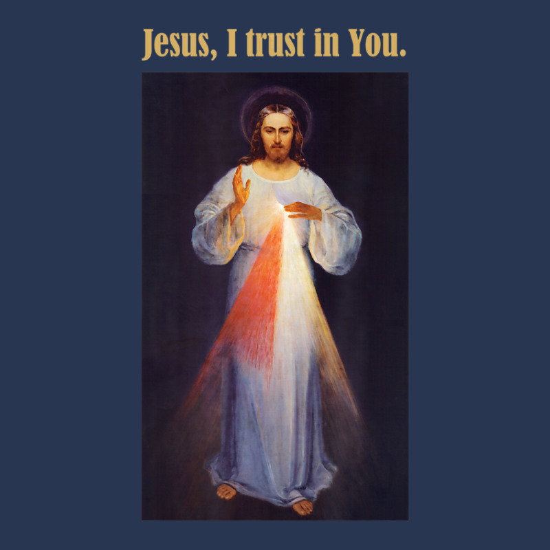 Jesus I Trust In You Divine Mercy-1mrc3 Men Denim Jacket | Artistshot