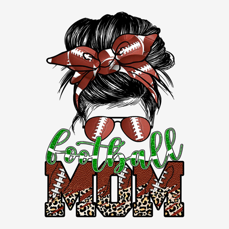 Football Football Mom With Messy Bun Hair Football Fans Vintage Funny  Classic T-shirt by coolquirrell | Artistshot