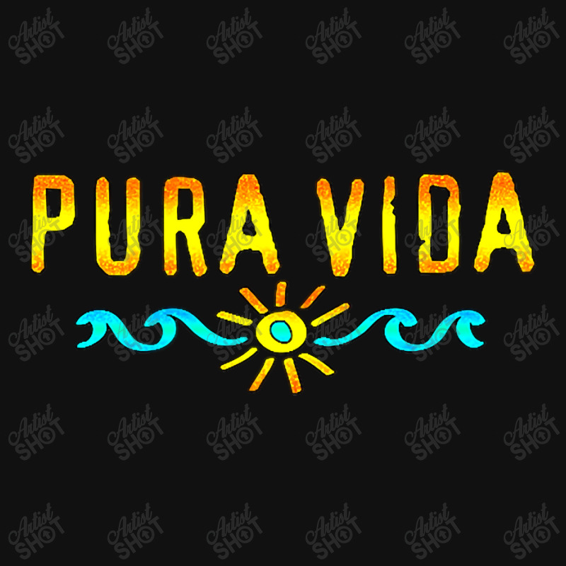 Pura Vida Costa Rica Ocean Sun Waves Way Of Life Summer Sea Oval Patch By Home12 - Artistshot