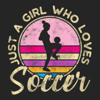 Just A Girl Who Loves Soccer Women Retro Vintage Soccer Unisex Hoodie | Artistshot