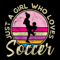 Just A Girl Who Loves Soccer Women Retro Vintage Soccer Zipper Hoodie | Artistshot