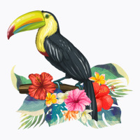 Toucan Exotic Birds Tropical Flowers Leaf Bird Of Paradise Sweatshirt T-shirt | Artistshot