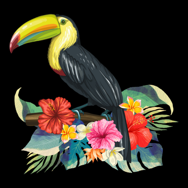 Toucan Exotic Birds Tropical Flowers Leaf Bird Of Paradise Sweatshirt Long Sleeve Shirts by cm-arts | Artistshot