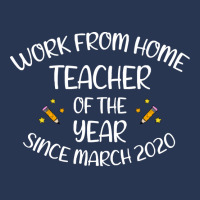 Teachers Gifts Work From Home Teacher Of The Year Since March 2020  Vi Ladies Denim Jacket | Artistshot