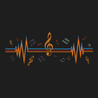 Music Notes Heartbeat For Music Lover Classic T-shirt | Artistshot