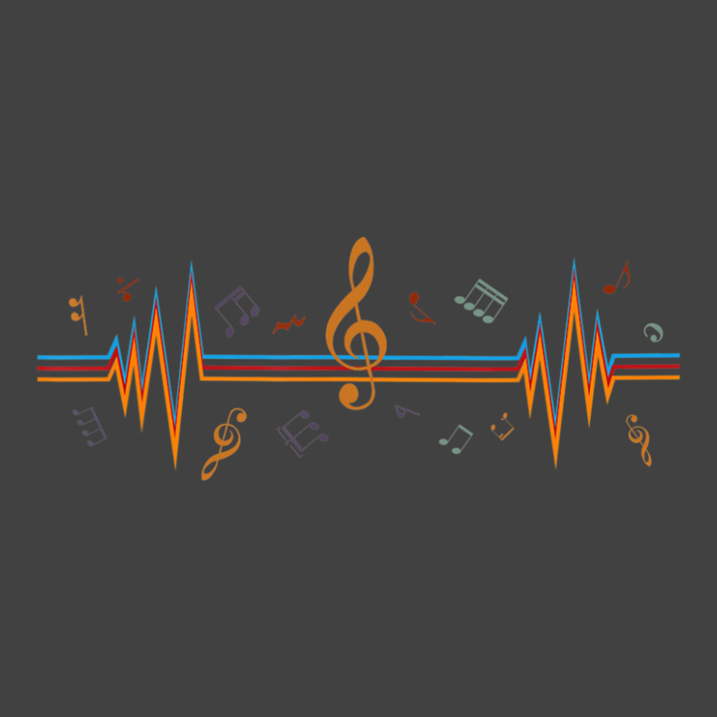 Music Notes Heartbeat For Music Lover Vintage T-shirt | Artistshot