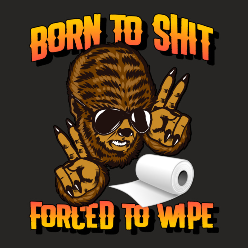 Forced To Wipe Ladies Fitted T-Shirt by RHONDAHARRISON | Artistshot