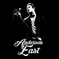 Anderson - White Stencil - East Essential Zipper Hoodie | Artistshot