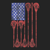 Lacrosse Stick Lax American Flag 3/4 Sleeve Shirt | Artistshot