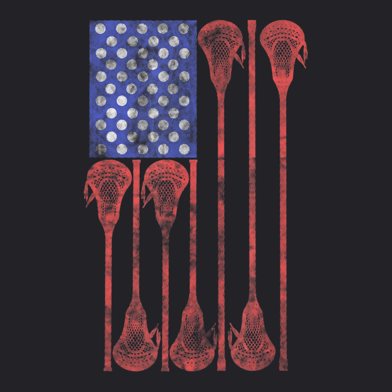 Lacrosse Stick Lax American Flag Youth Tee by cm-arts | Artistshot