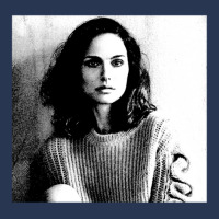 Natalie Portman Black & White Portrait (linocut) Ladies Denim Jacket | Artistshot