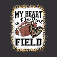 Bleached My Heart Is On That Field Football Mom Leopard Vintage Short | Artistshot