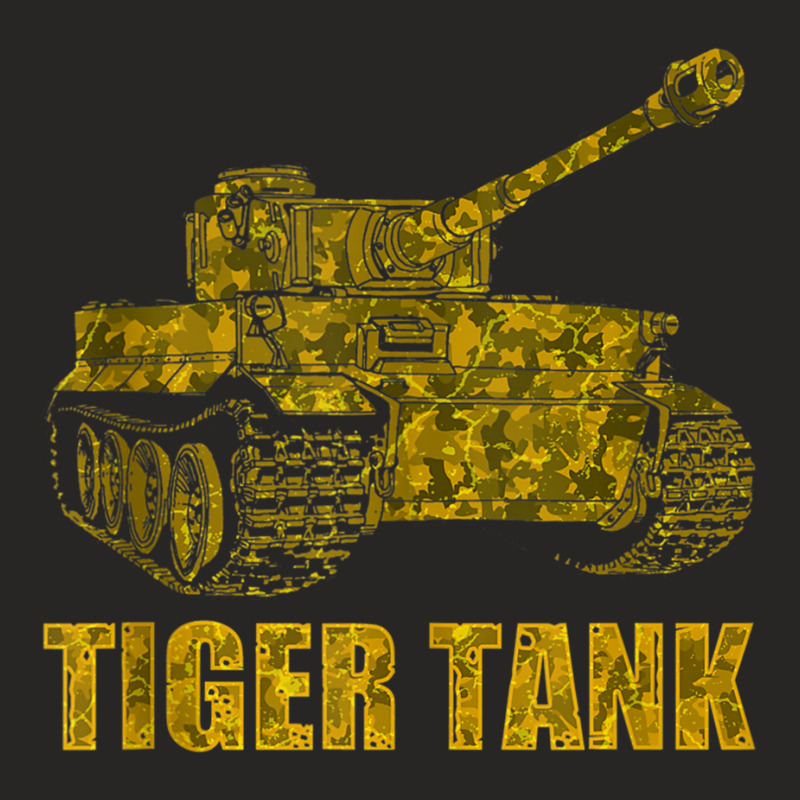 Tank Tiger I German Germany World War 2 Army Tank Top Ladies Fitted T-Shirt by cm-arts | Artistshot