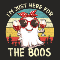 I'm Just Here For The Boos Halloween Outfit Women Ladies Fitted T-shirt | Artistshot