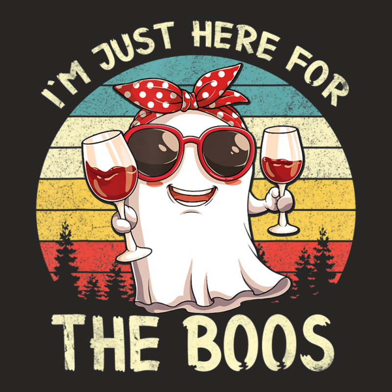 I'm Just Here For The Boos Halloween Outfit Women Ladies Fitted T-shirt | Artistshot