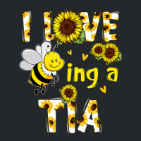 I Love Being A Tia Sunflower Bee, Mother's Day Crewneck Sweatshirt | Artistshot