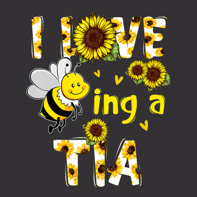 I Love Being A Tia Sunflower Bee, Mother's Day Vintage Hoodie | Artistshot