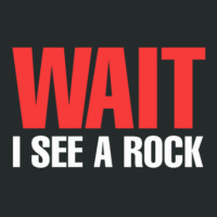 Rock Mineral Collector Wait I See A Rock Geologist 1 Women's Triblend Scoop T-shirt | Artistshot